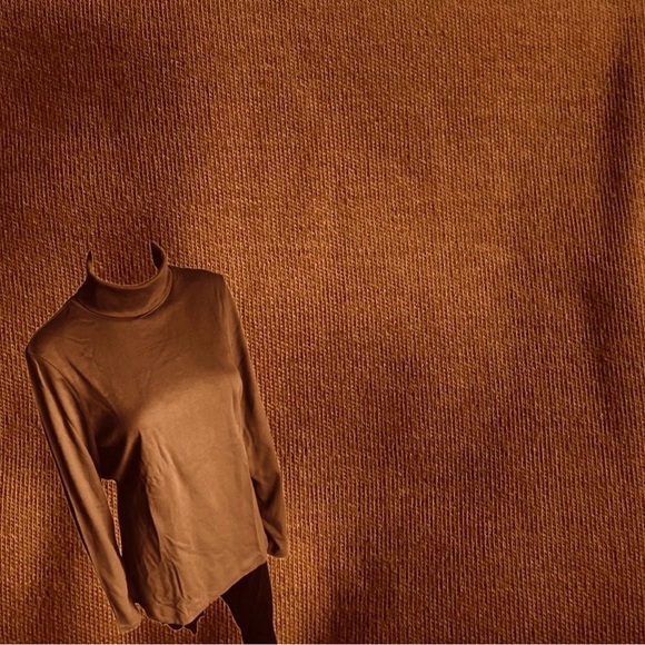 LANDSEND Women’s Tall Shaped Turtleneck Tee Shirt 100% Supima Cotton - Picture 1 of 1